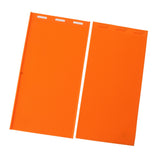 2 Sheets 5.4mm Silicone Beeswax Mold Beeswax Foundation Press Embosser Honeycomb Sheets Mold Bee Keeping Supplies Orange - Close-Up Angle