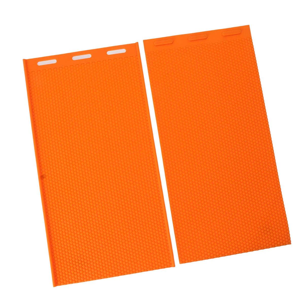 2 Sheets 5.4mm Silicone Beeswax Mold Beeswax Foundation Press Embosser Honeycomb Sheets Mold Bee Keeping Supplies Orange