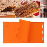 2 Sheets 5.4mm Silicone Beeswax Mold Beeswax Foundation Press Embosser Honeycomb Sheets Mold Bee Keeping Supplies Orange - Extra Image