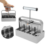 Soil Blocker with Comfortable Handle Manual 8 Cell Soil Block Maker for Outdoor Plants Gardening