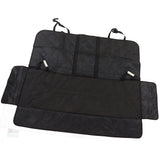 Dog Car Seat Cover Soft Waterproof Oxford Cloth Breathable Foldable Car Back Seat Cover for Pet Dogs Cats Travel Camping - Top-Down View