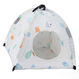 Pet Tent Cartoon Print Detachable Washable Portable Cat Tents for Cats Puppy Small Pets - Side View