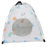 Pet Tent Cartoon Print Detachable Washable Portable Cat Tents for Cats Puppy Small Pets - 45-Degree Angle
