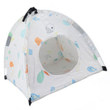 Pet Tent Cartoon Print Detachable Washable Portable Cat Tents for Cats Puppy Small Pets