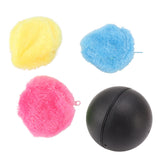Automatic Rolling Ball Floor Cleaning Attract Attention Pet Interactive Roller Ball Toy with Plush Cover
