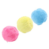 Automatic Rolling Ball Floor Cleaning Attract Attention Pet Interactive Roller Ball Toy with Plush Cover - Rear View
