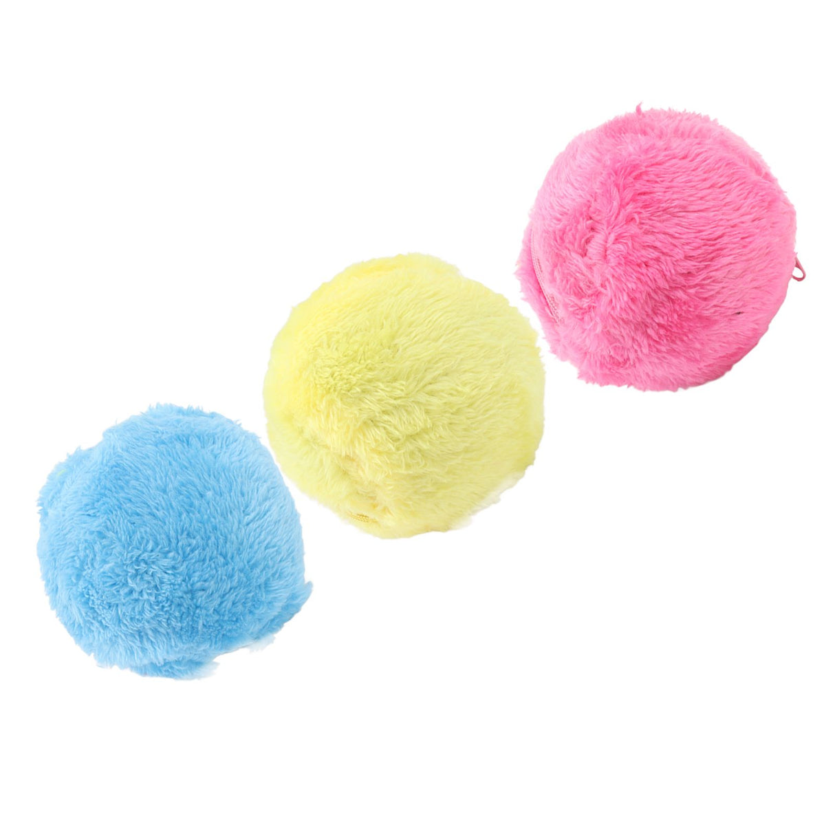 Automatic Rolling Ball Floor Cleaning Attract Attention Pet Interactive Roller Ball Toy with Plush Cover