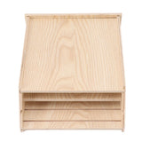 Bat House Handcrafted Weatherproof Corrosion Protection Wooden Bat Box for Outdoor Garden Wood - Top-Down View