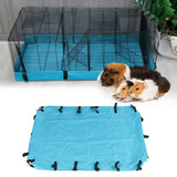 Hamster Cage Bottom Cover Breathable Removable Waterproof Leakproof Pet Cage Bottom Liner Chassis Cover for Guinea Pig Blue - Extra Image