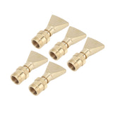 5Pcs Brass Fountain Nozzles Fan Shaped Water Fountain Nozzle Exquisite Fountain Head Sprinkler for Garden Yard Mall - Side View