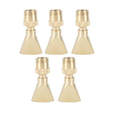 5Pcs Brass Fountain Nozzles Fan Shaped Water Fountain Nozzle Exquisite Fountain Head Sprinkler for Garden Yard Mall - 45-Degree Angle