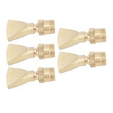 5Pcs Brass Fountain Nozzles Fan Shaped Water Fountain Nozzle Exquisite Fountain Head Sprinkler for Garden Yard Mall - Extra Image