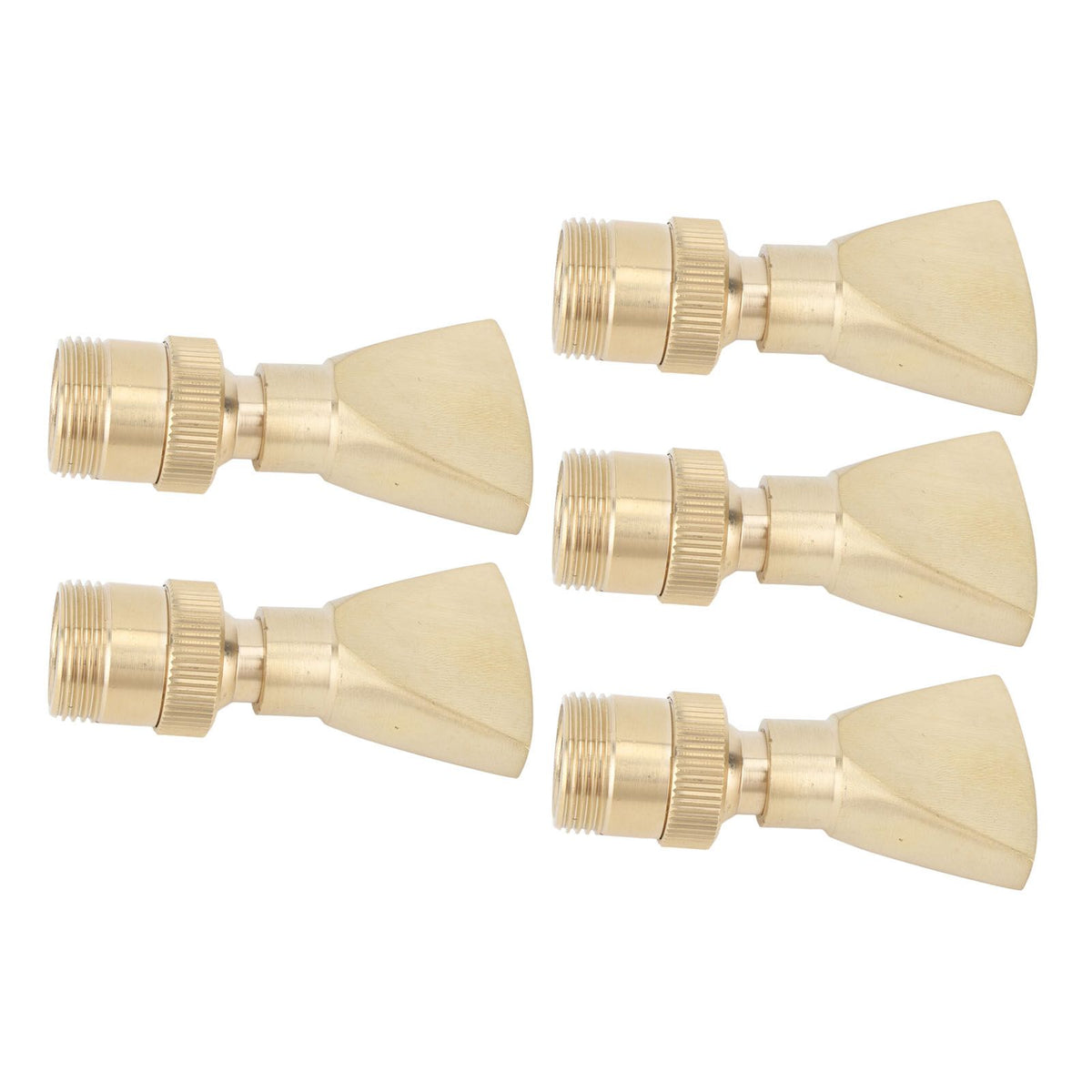 5Pcs Brass Fountain Nozzles Fan Shaped Water Fountain Nozzle Exquisite Fountain Head Sprinkler for Garden Yard Mall