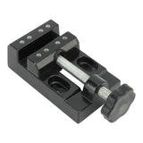 Mini Bench Vice Clamp Aluminum Alloy Mini Flat Clamp Opening Parallel Table Vise for DIY Sculpture Craft Carving Tool - Close-Up Angle