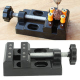 Mini Bench Vice Clamp Aluminum Alloy Mini Flat Clamp Opening Parallel Table Vise for DIY Sculpture Craft Carving Tool