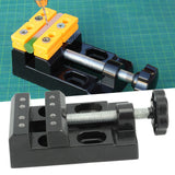 Mini Bench Vice Clamp Aluminum Alloy Mini Flat Clamp Opening Parallel Table Vise for DIY Sculpture Craft Carving Tool - Extra Image