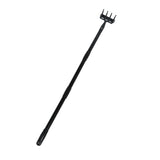 Weeding Rake Adjustable Length Stainless Steel Ergonomic Handle Hand Rake Garden Tool for Cultivating Loosening 3 Sections