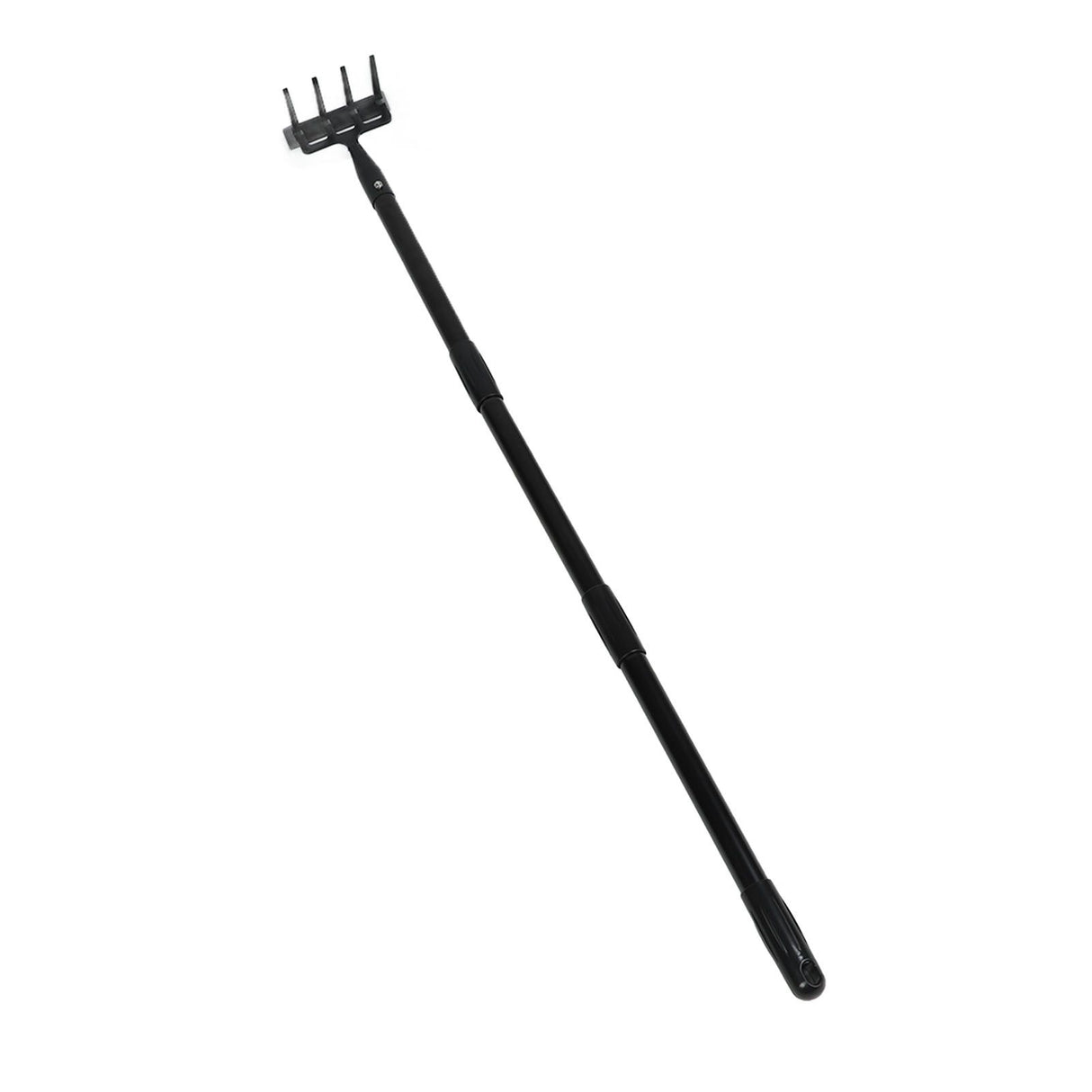 Weeding Rake Adjustable Length Stainless Steel Ergonomic Handle Hand Rake Garden Tool for Cultivating Loosening 3 Sections