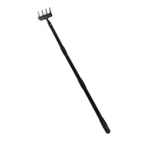 Weeding Rake Adjustable Length Stainless Steel Ergonomic Handle Hand Rake Garden Tool for Cultivating Loosening 3 Sections