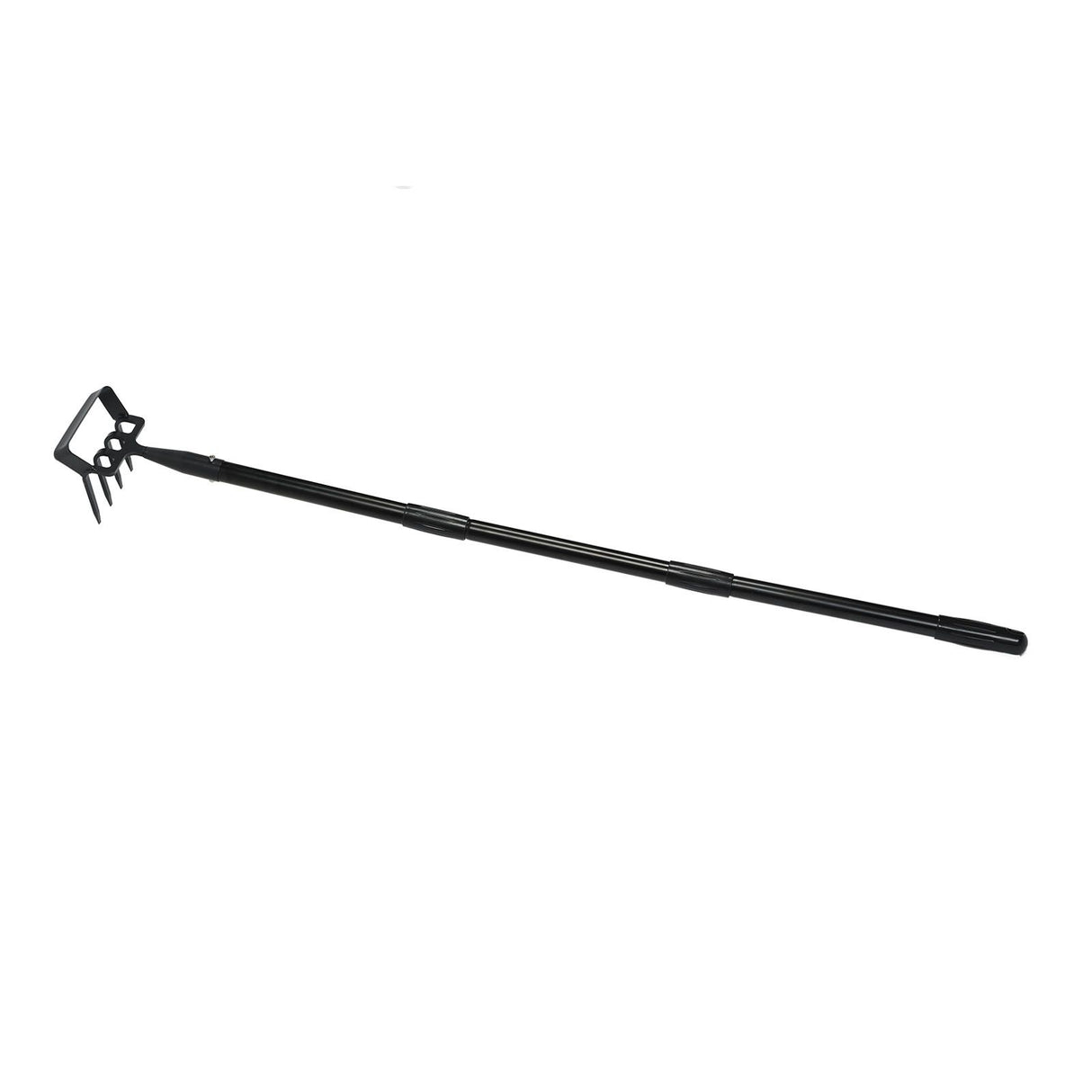 Weeding Rake Adjustable Length Stainless Steel Ergonomic Handle Hand Rake Garden Tool for Cultivating Loosening 3 Sections