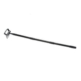 Weeding Rake Adjustable Length Stainless Steel Ergonomic Handle Hand Rake Garden Tool for Cultivating Loosening 3 Sections - Rear View