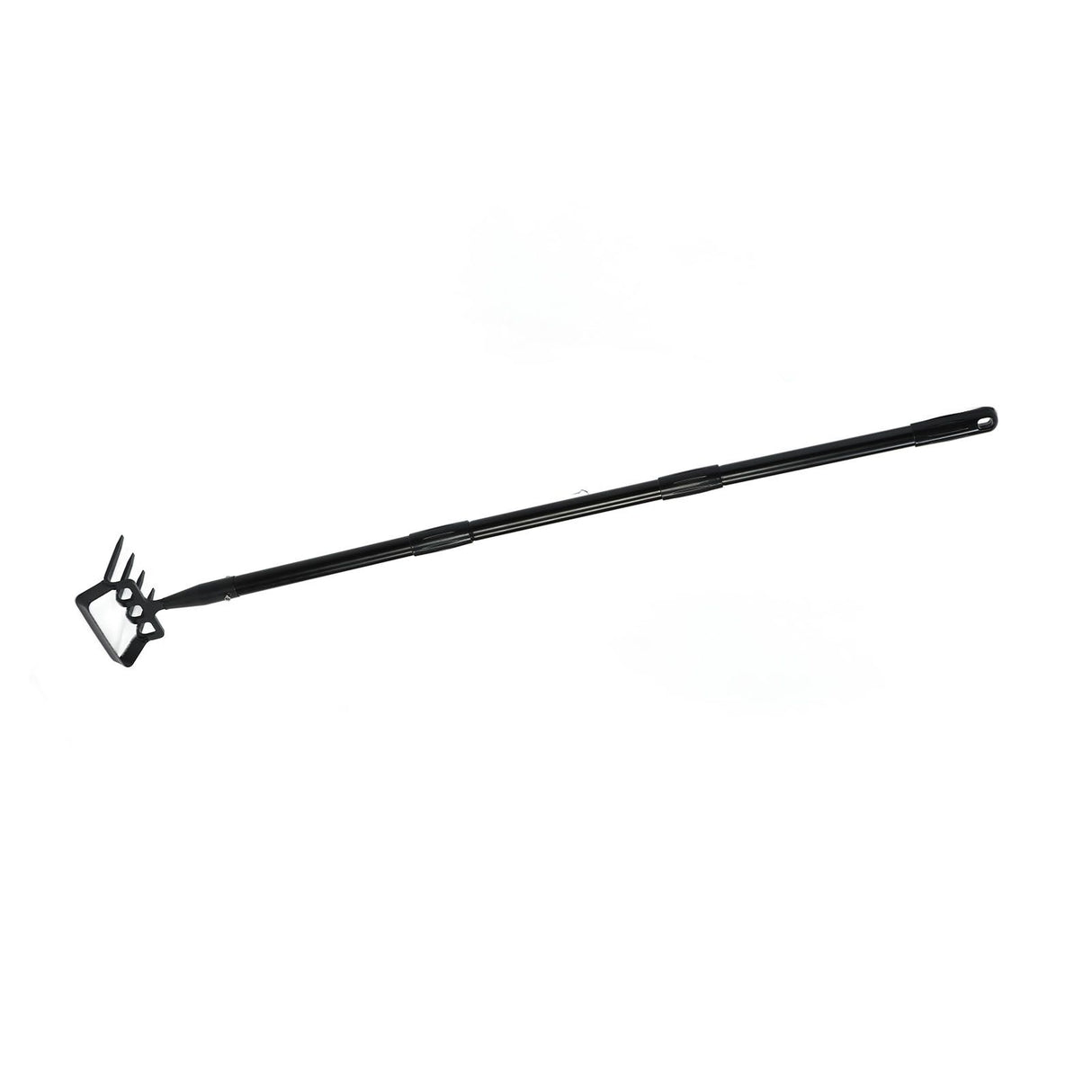 Weeding Rake Adjustable Length Stainless Steel Ergonomic Handle Hand Rake Garden Tool for Cultivating Loosening 3 Sections