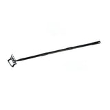 Weeding Rake Adjustable Length Stainless Steel Ergonomic Handle Hand Rake Garden Tool for Cultivating Loosening 3 Sections - Close-Up Angle