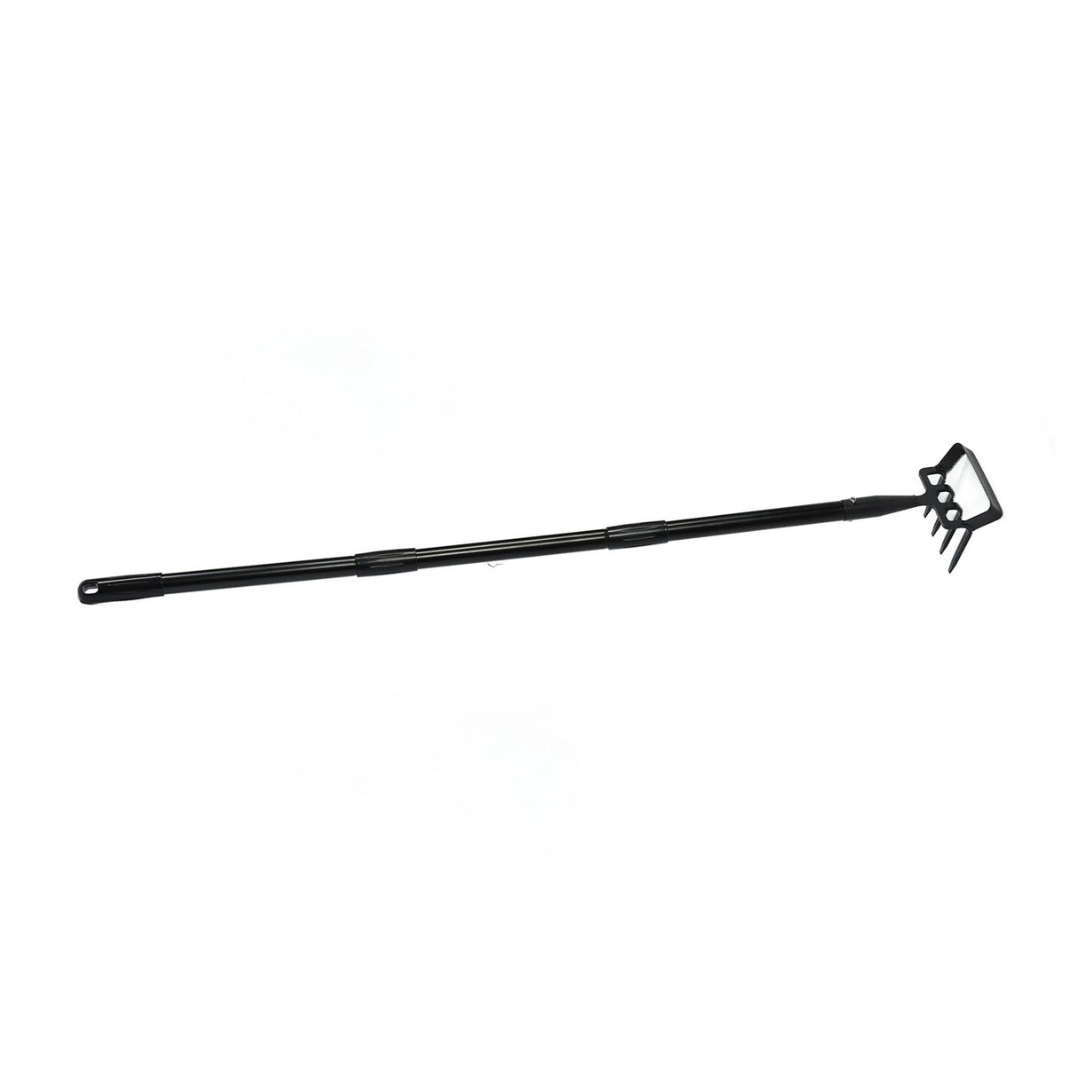 Weeding Rake Adjustable Length Stainless Steel Ergonomic Handle Hand Rake Garden Tool for Cultivating Loosening 3 Sections