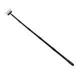 Weeding Rake Adjustable Length Stainless Steel Ergonomic Handle Hand Rake Garden Tool for Cultivating Loosening 5 Sections - Front View