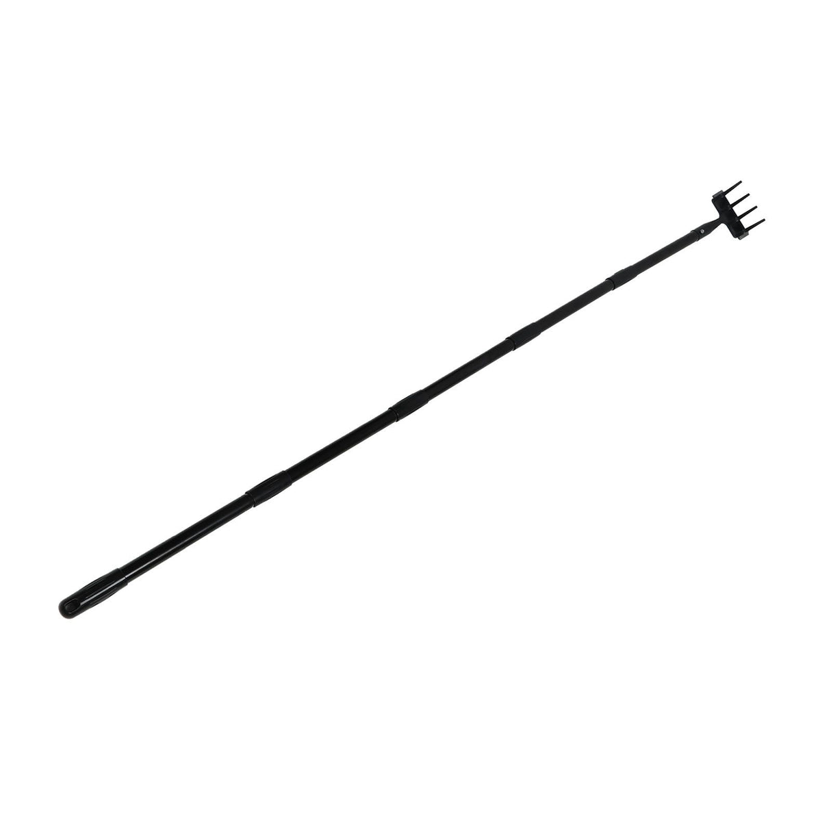 Weeding Rake Adjustable Length Stainless Steel Ergonomic Handle Hand Rake Garden Tool for Cultivating Loosening 5 Sections