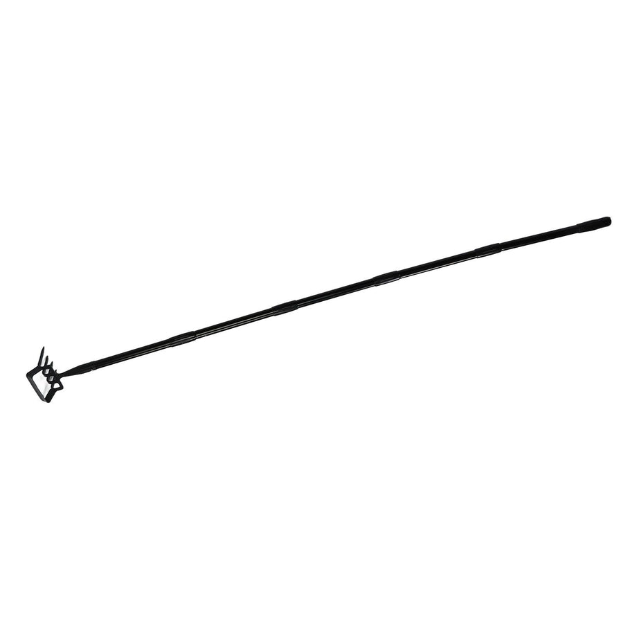 Weeding Rake Adjustable Length Stainless Steel Ergonomic Handle Hand Rake Garden Tool for Cultivating Loosening 5 Sections