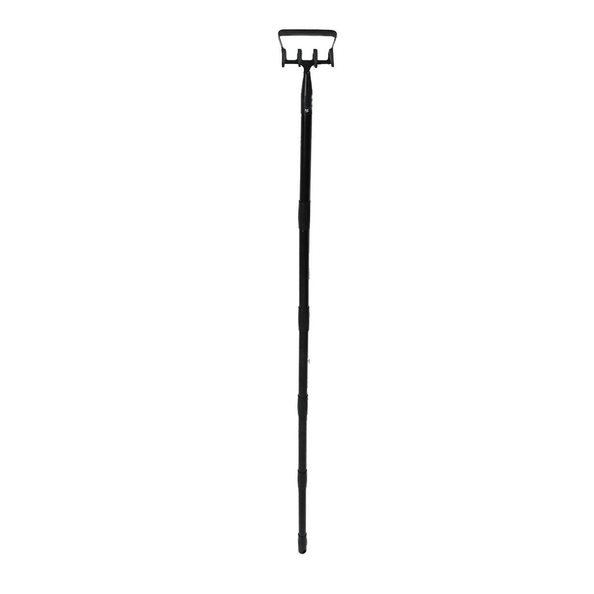 Weeding Rake Adjustable Length Stainless Steel Ergonomic Handle Hand Rake Garden Tool for Cultivating Loosening 5 Sections