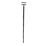 Weeding Rake Adjustable Length Stainless Steel Ergonomic Handle Hand Rake Garden Tool for Cultivating Loosening 5 Sections - Close-Up Angle