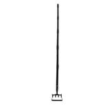 Weeding Rake Adjustable Length Stainless Steel Ergonomic Handle Hand Rake Garden Tool for Cultivating Loosening 5 Sections
