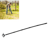 Weeding Rake Adjustable Length Stainless Steel Ergonomic Handle Hand Rake Garden Tool for Cultivating Loosening 5 Sections