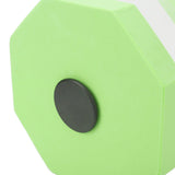 2Pcs High Density EVA Foam Dumbbell Set Aquatic Exercise Dumbbells for Men Women Indoor Swimming Pools Aerobic Fitness Rehabilitation Training Diamond Shaped Green White Green