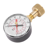 Water Pressure Gauge Aluminum Alloy Iron 0 to 200Psi Universal Water Pressure Test Gauge with 3/4 Female Hose Thread for Replacement