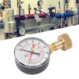 Water Pressure Gauge Aluminum Alloy Iron 0 to 200Psi Universal Water Pressure Test Gauge with 3/4 Female Hose Thread for Replacement