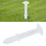 Grass Gauge 30cm Clear Funny Text Sturdy Iron Grass Height Measuring Ruler for Garden Yard Lawn
