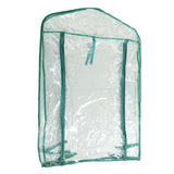 Greenhouse Replacement Cover Transparent PVC 69x49x92cm Mini Plant Cover for 2 Tier Shelves