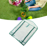 Greenhouse Replacement Cover Transparent PVC 69x49x92cm Mini Plant Cover for 2 Tier Shelves - Extra Image