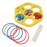 Ring Throw Pool Game Toy EVA Floating Foam with Balls for Kids Adults Water Sports Outdoor Party Hexagonal Circle