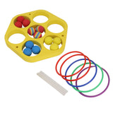 Ring Throw Pool Game Toy EVA Floating Foam with Balls for Kids Adults Water Sports Outdoor Party Hexagonal Circle