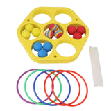 Ring Throw Pool Game Toy EVA Floating Foam with Balls for Kids Adults Water Sports Outdoor Party Hexagonal Circle