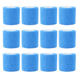 12 Pack 4.5M Animal Elastic Bandage Self Adhesive Cow Hoof Repairing Bandage Non Woven Polyester Waterproof for Livestock Blue