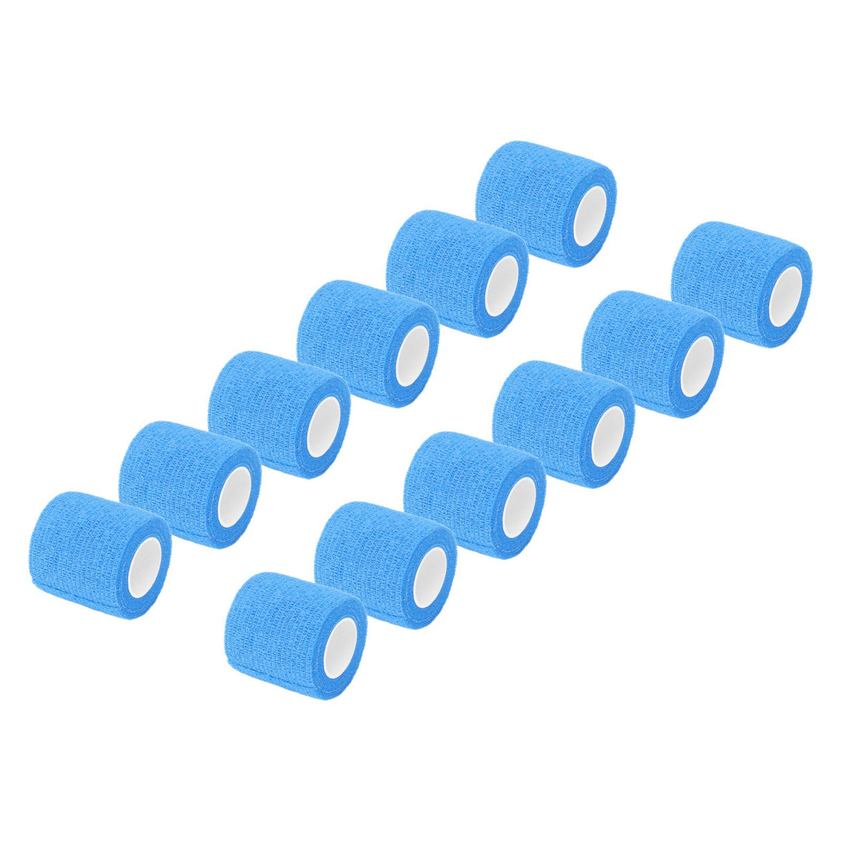 12 Pack 4.5M Animal Elastic Bandage Self Adhesive Cow Hoof Repairing Bandage Non Woven Polyester Waterproof for Livestock Blue