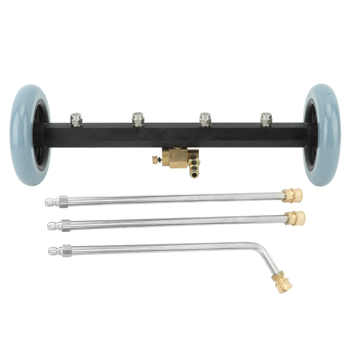 Undercarriage Cleaner Stainless Steel Brass 4000 Psi Undercarriage Cleaner Water Broom 1/4in Quick Connect for Home Road Car