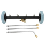 Undercarriage Cleaner Stainless Steel Brass 4000 Psi Undercarriage Cleaner Water Broom 1/4in Quick Connect for Home Road Car