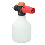 Car Foam Sprayer 500ml Portable High Pressure Foam Blaster with 1/4 Inch Quick Connector for Garden Car Washing Round