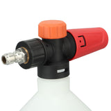 Car Foam Sprayer 500ml Portable High Pressure Foam Blaster with 1/4 Inch Quick Connector for Garden Car Washing Round